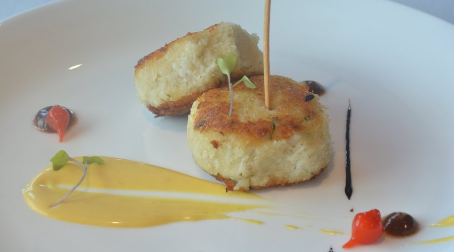 Blue Cilantro Crab Cake