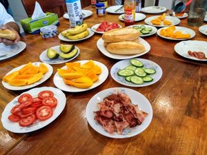 Dreams Hotel in Da Lat, image may contain: Brunch, Food, Bread, Plate