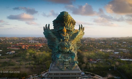 The Garuda Wisnu Kencana from above