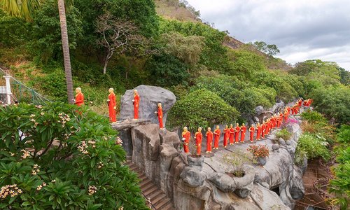 Statues of monks