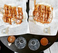 traditional bougatsa with sweat cream