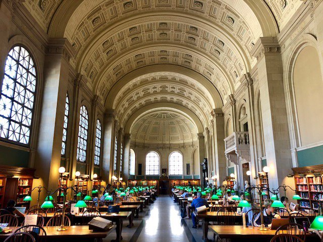 are dogs allowed in boston public library