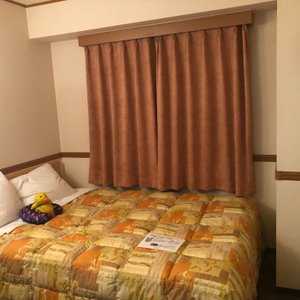 The usual Toyoko Inn bed with space underneath to put your luggage