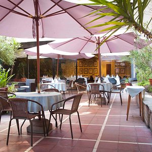 Santa Lucia Hotel in Santiago, image may contain: Restaurant, Dining Table, Table, Dining Room