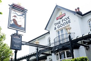 The Fox & Goose Hotel, Ealing in London, image may contain: Hotel, Inn, City, Factory