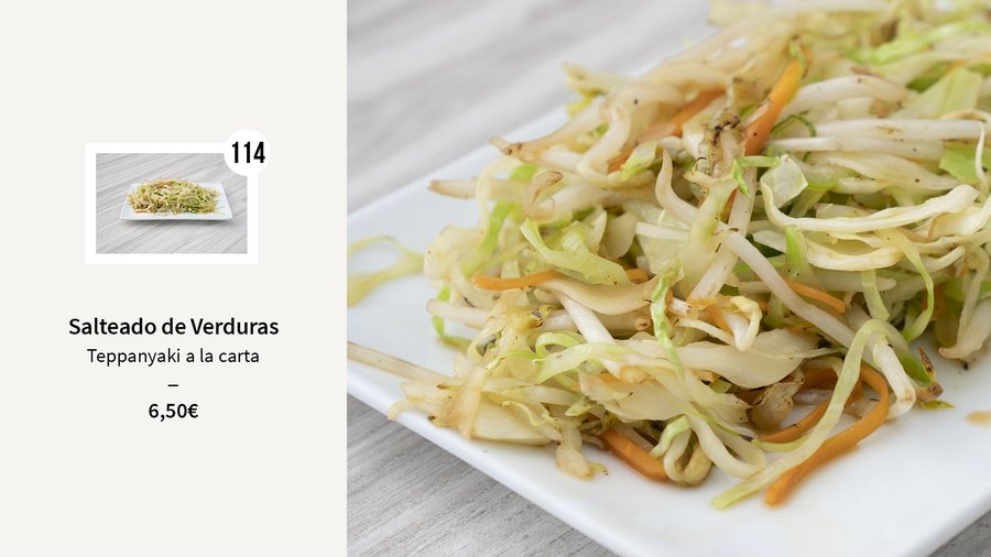 Salteado de Verduras | Teppanyaki
