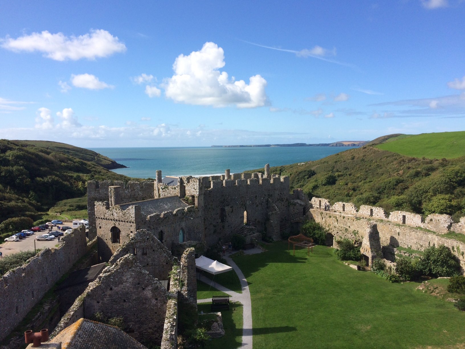 Manorbier Castle 2022 Alles Wat U Moet Weten VOORDAT Je Gaat   View From Top Of Tower 