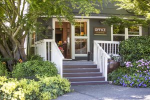 Earthbox Inn & Spa in San Juan Island, image may contain: Porch, Housing, House, Cottage