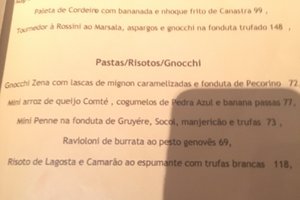Cardápio