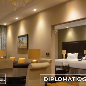 This spacious & luxurious diplomatic suite with a floor area of 78 square meters located on the 