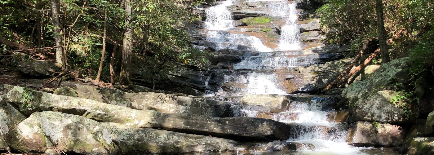 Beautiful falls at the end of the 3-mile hike