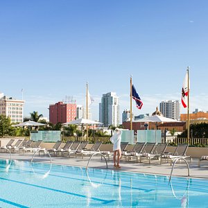 The Westgate Hotel in San Diego, image may contain: City, Hotel, Pool, Resort
