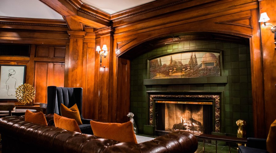 The Fireside Room at Hotel Sorrento
