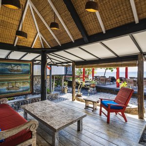 Jemeluk Cottage Terrace with Sea view