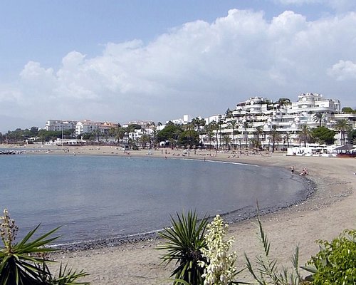 Puerto Banus beach near Marbella, Malaga, Andalucia, Spain