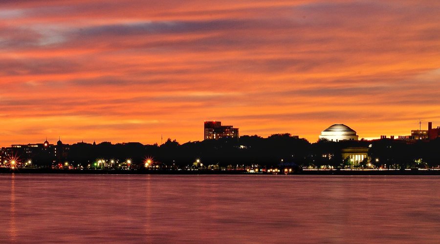 First Sunset of Fall 2018 in Boston.