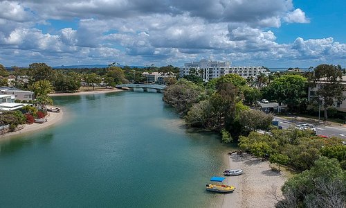 Drove View of the Noosa River from the Lions Park near Hastings St