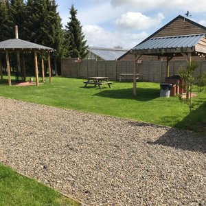 Fire pit and BBQ area