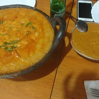 Verdadeira moqueca de peixe baiana. Os proprietários do bar são baianos e fazem uma moqueca de p
