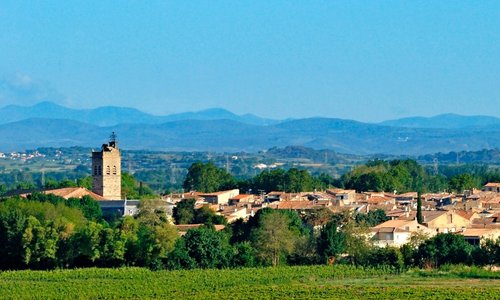 Florensac - vue du village Photo par Philippe Lagarde
