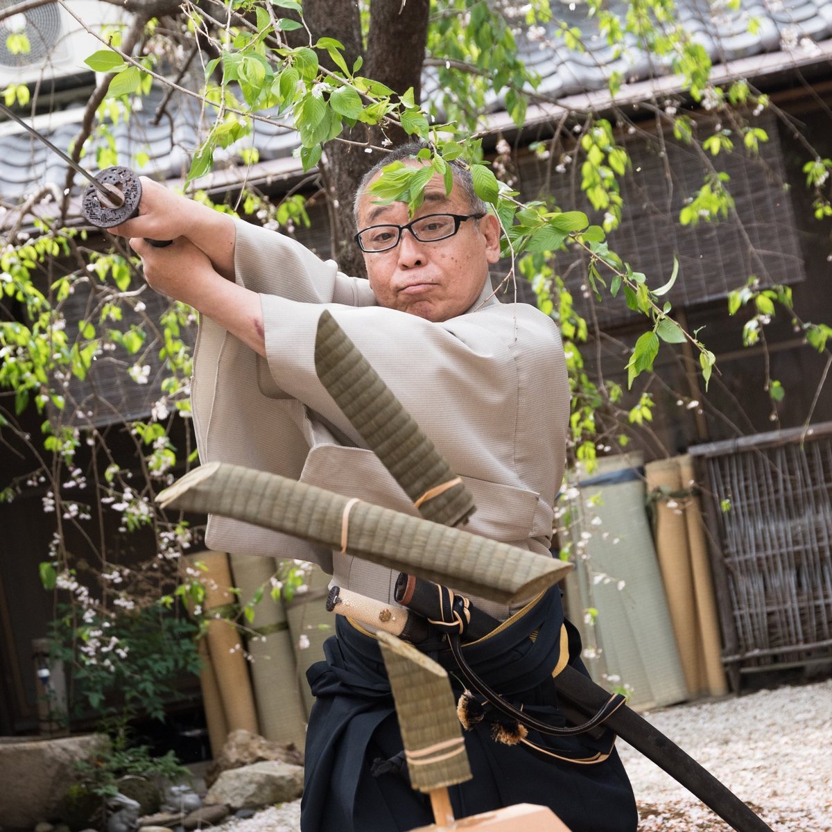 Chihiro Unsheathing a Katana