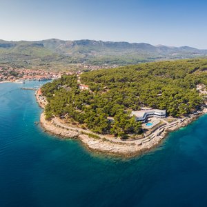 Jelsa town from the air