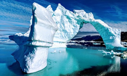 Ice Bergs traveling through Rodefjord