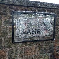 The classic Penny Lane Beatles sign