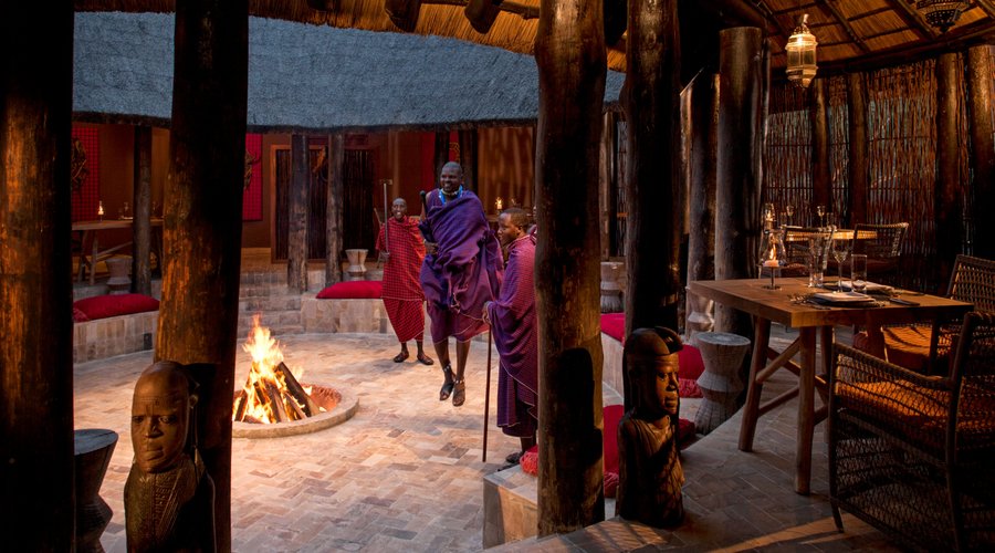 Maasai performance at Boma Grill