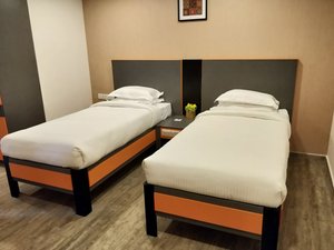37th Crescent Boutique Suites in Bengaluru, image may contain: Furniture, Bed, Housing, Painting