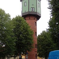 Facade of Old water-tower of Viljandi
