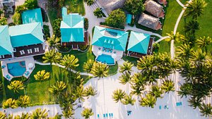 Victoria House Resort & Spa in Ambergris Caye, image may contain: Hotel, Building, Resort, Outdoors