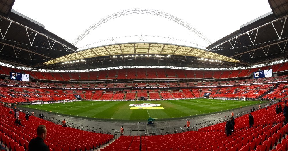 Londres, Reino Unido, 29 De Julho De 2007 : Wembley Stadium At Wembley Park  Middlesex É Um Local Nacional De Esportes Que Hospeda Grandes Jogos De  Futebol E É Um Ponto Turístico