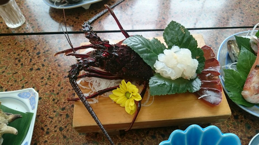 伊勢海老の昼食