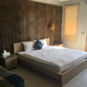 Inside the room.