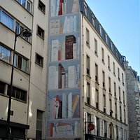 La fresque sur l'immeuble