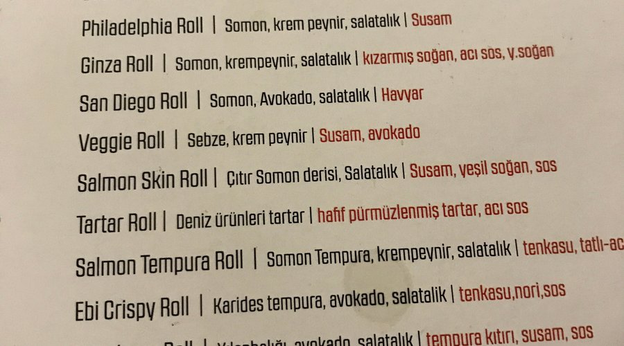 menü