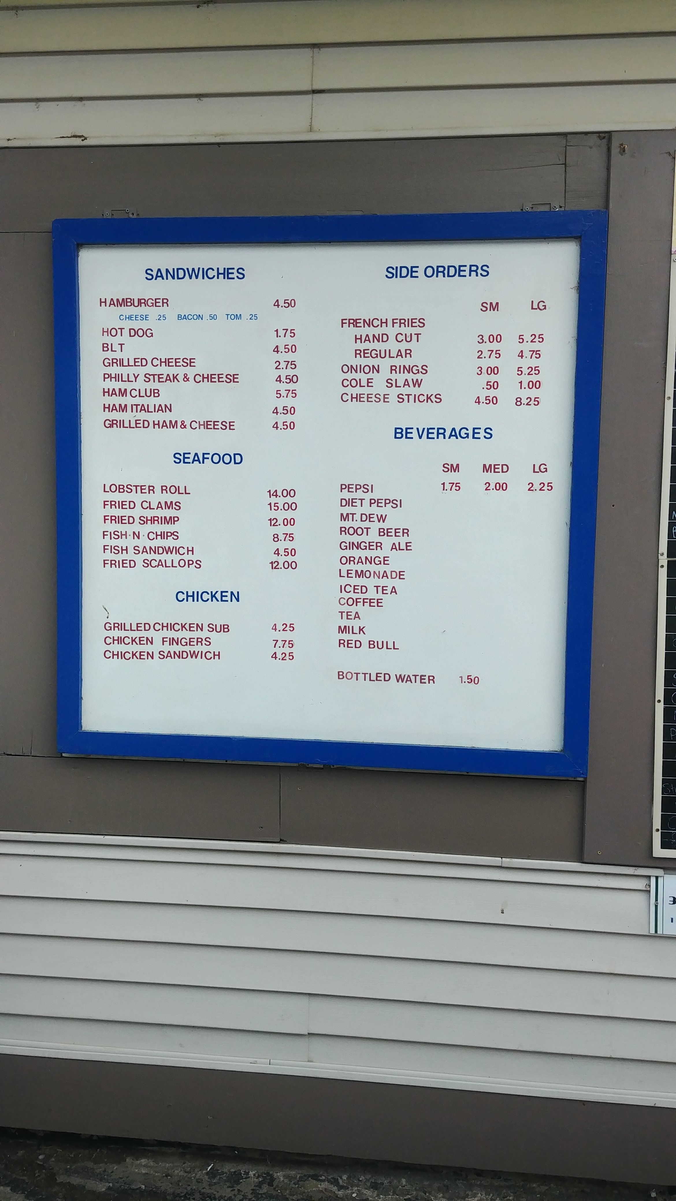 Jimmie's ice cream 2025 & grill menu