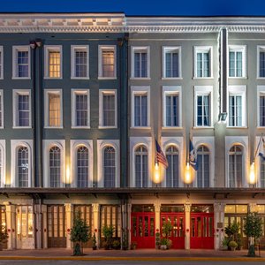 The hotel exterior - facing Magazine Street and just three blocks from the French Quarter