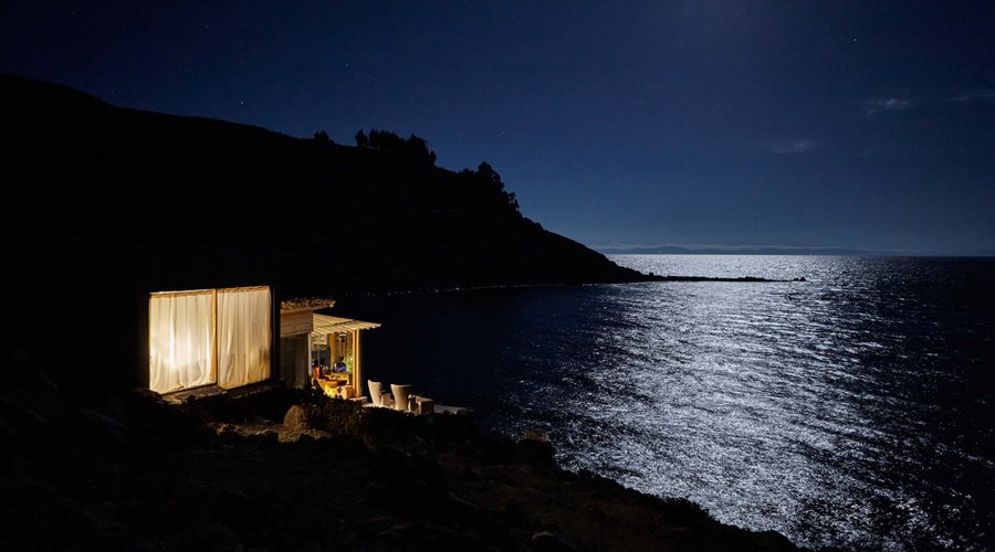 Amantica Lodge under the full moon light