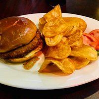 Veggie Burger with Chips