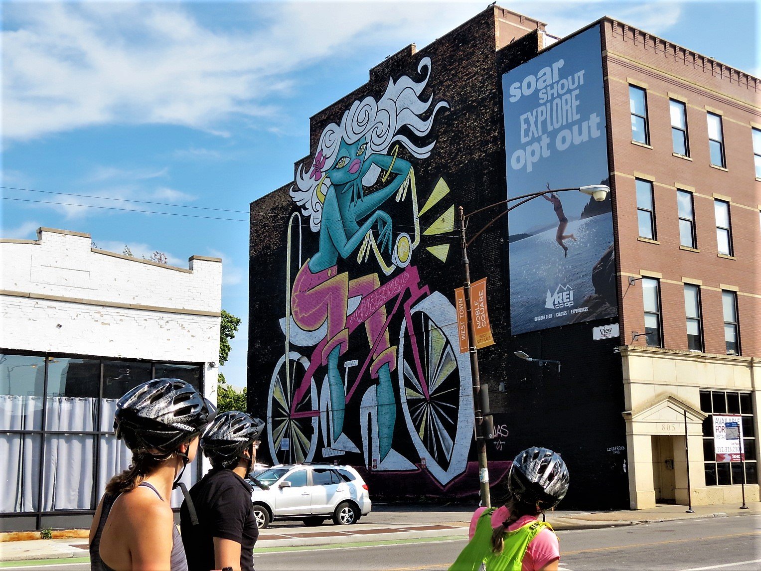 2022 Chicago Bike Adventures   Jas Petersen Mural 