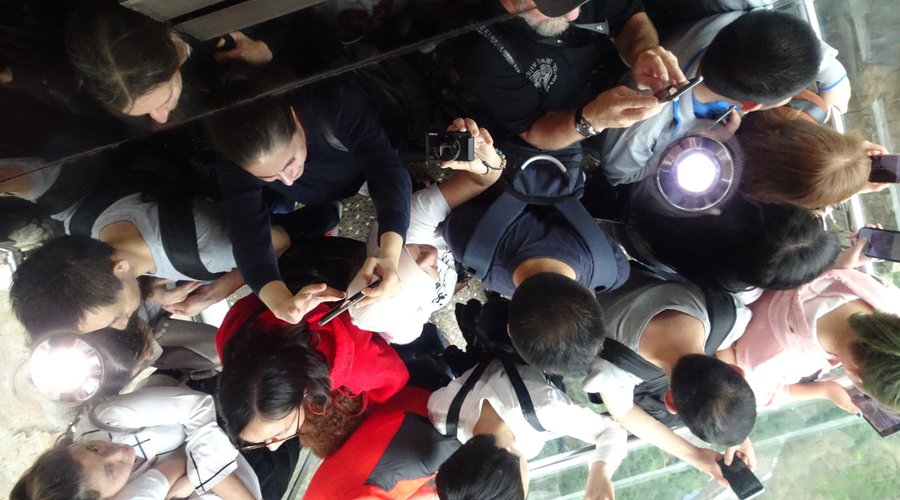 The view from the ceiling
