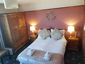Waterfront Hotel in Deal, image may contain: Furniture, Bedroom, Bed, Cushion