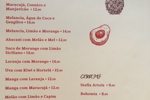 Cardápio