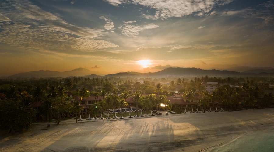 View of Hotel from Drone