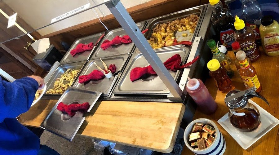 The breakfast spread each morning was incredible