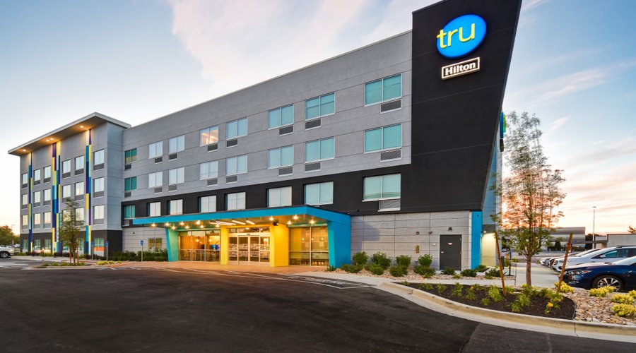 Hotel Exterior at Dusk