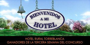 Hotel Rural Torreblanca in Guadarrama, image may contain: Grass, Plant, Logo, Advertisement