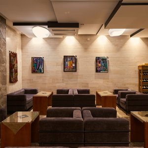 Iveria Inn in Tbilisi, image may contain: Office Building, Neighborhood, Condo, City